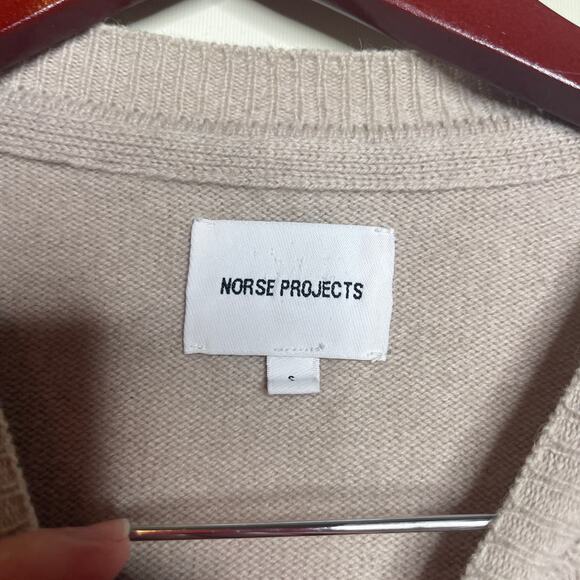 Norse Projects Sigfred Lambswool Knit in Grey Melange sz S - Picture 2 of 4